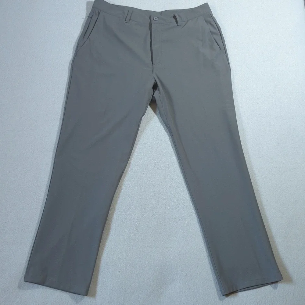 SKYR Tricot Dynasty Mens 36x32 L Golf Pants Performance‎ Stretch Gray Slacks